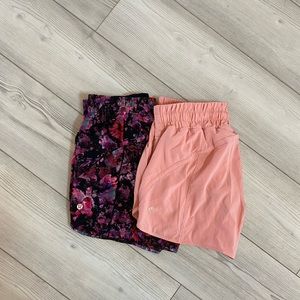 NWT 2 pair of Lululemon Track that short 5 inch